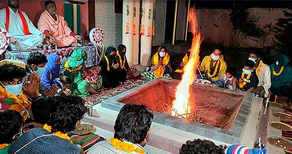 मुजफ्फरनगर: इस्लाम धर्म अपना चुके 80 लोगों ने की घर वापसी