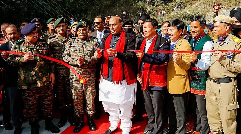 अरुणाचल प्रदेश में रक्षा मंत्री राजनाथ सिंह बोले, भारत शांति के साथ-साथ शक्ति का भी उपासक