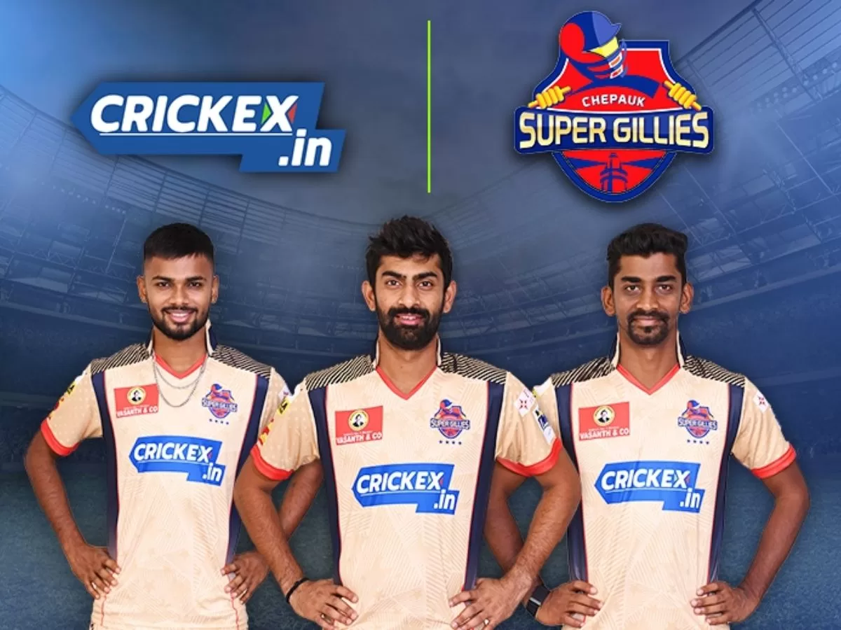Chepauk Super Gillies has announced Crickex.in as the primary sponsor of the Team