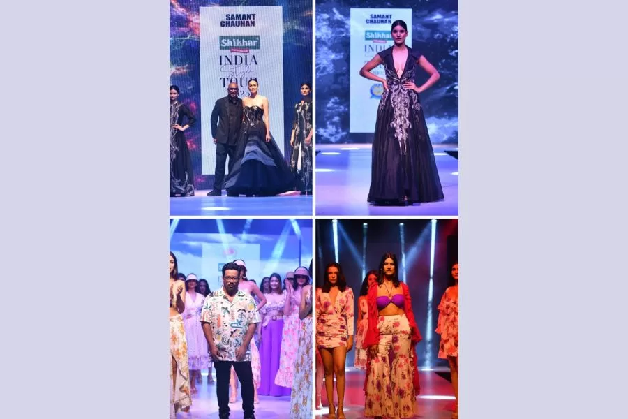 Handwoven Glam & Floral Flowy silhouettes were the showstoppers at the Guwahati League of Shikhar India Style Tour 2023