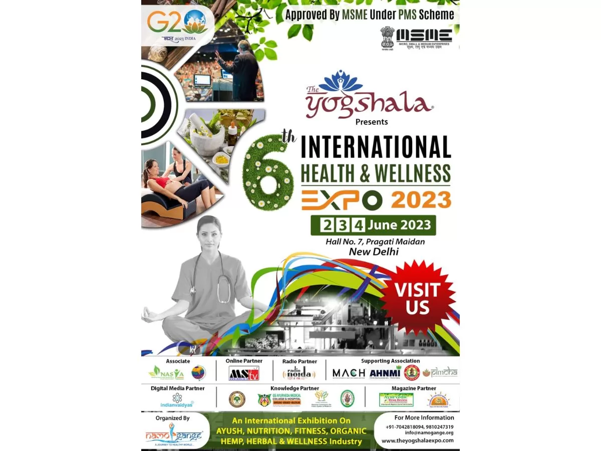 International health and wellness expo to be organised in Delhi at Pragati maidan from 2nd June to 4th June