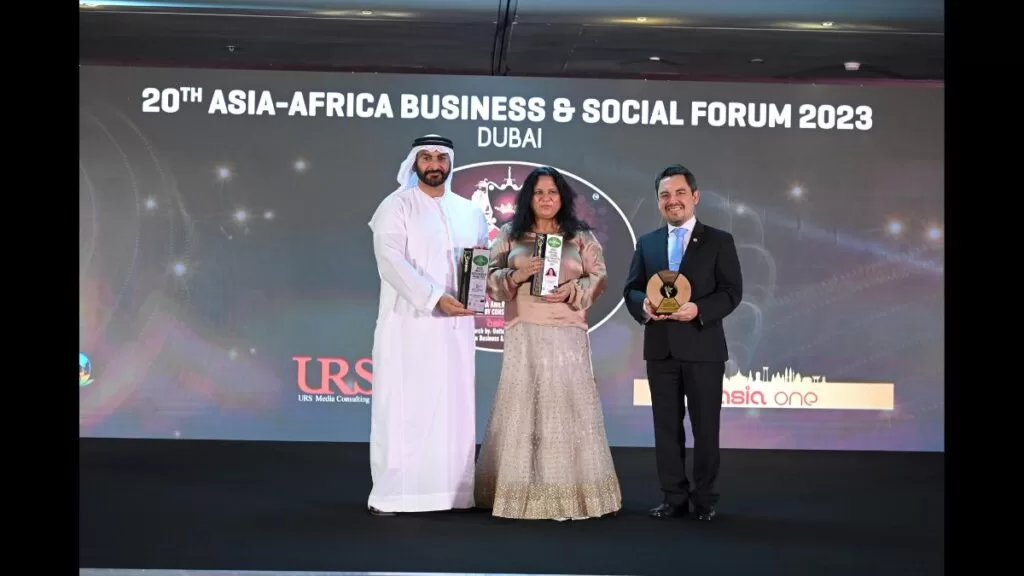 Murli Krishna Pharma Honored with AsiaOne Greatest Brands & Leaders Award in Sustainability Practices at the 20thAsia-Africa Business & Social Forum 2023 in Dubai