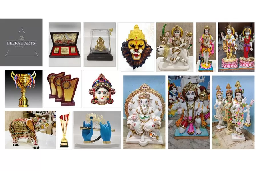 Deepak Arts Introduces Exquisite Range of Marble Mould Statues, Metal Statues, Pooja Articles, Trophies and More