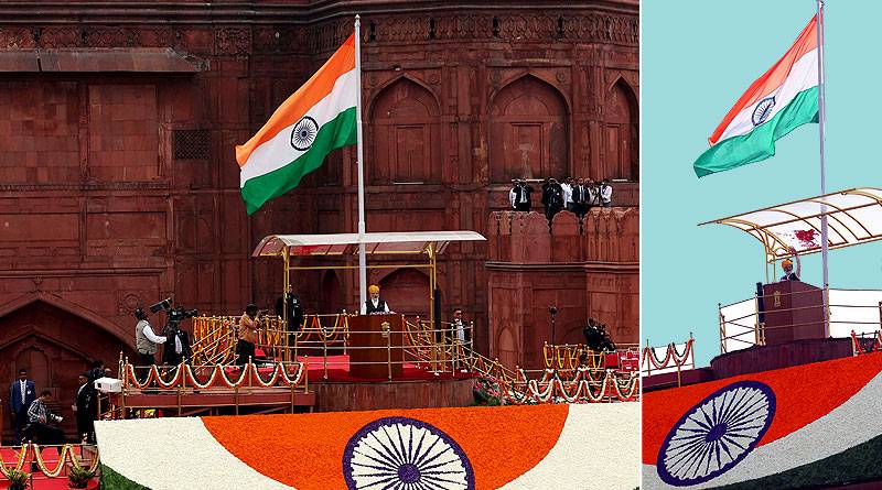 स्वतंत्रता दिवस पर लाल किले की प्राचीर से पीएम मोदी ने की भ्रष्टाचार, ग़ुलामी के दौर, महंगाई और भारत के विकास की बात