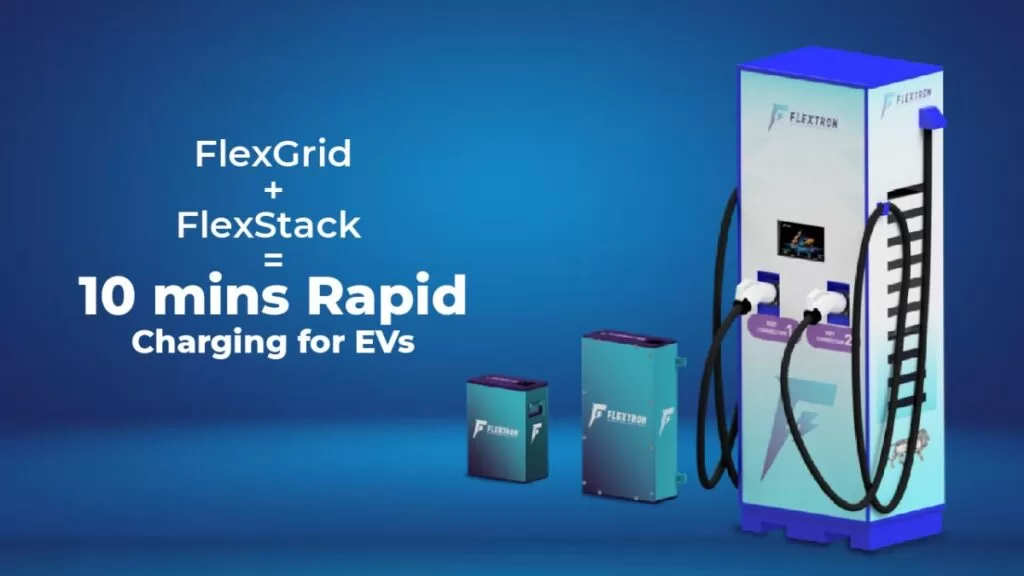 Charge EVs in 10 min with Flextron’s FlexGrid, India’s first Battery Integrated DC charger and the rapid charging battery pack, FlexStack