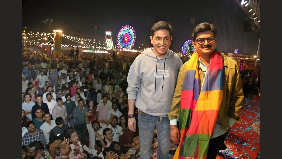 Bhabiji Ghar Par Hai’s Aasif Sheikh and Rohitashv Gour at Ramlila celebrations at Lal Quila in New Delhi!