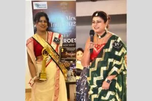Deepa Manna won the title of Woman of the Substance 2023 in Miss and Mrs. India International Woman of Substance Beauty Pegeant 2023
