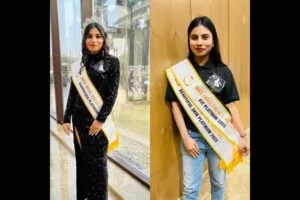 Srishti Modak Tejavath won the title of Mrs. India One in a Million Karnataka 2023