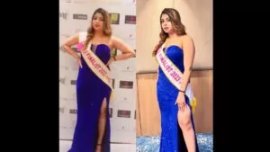Komal Saxena won the title of Tiska Miss India Beautiful Smile 2023.
