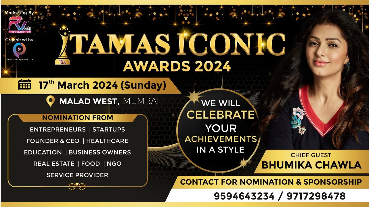 Shine Bright at the Tamas Iconic Awards 2024! Marketed By RV Rising Entertainment.