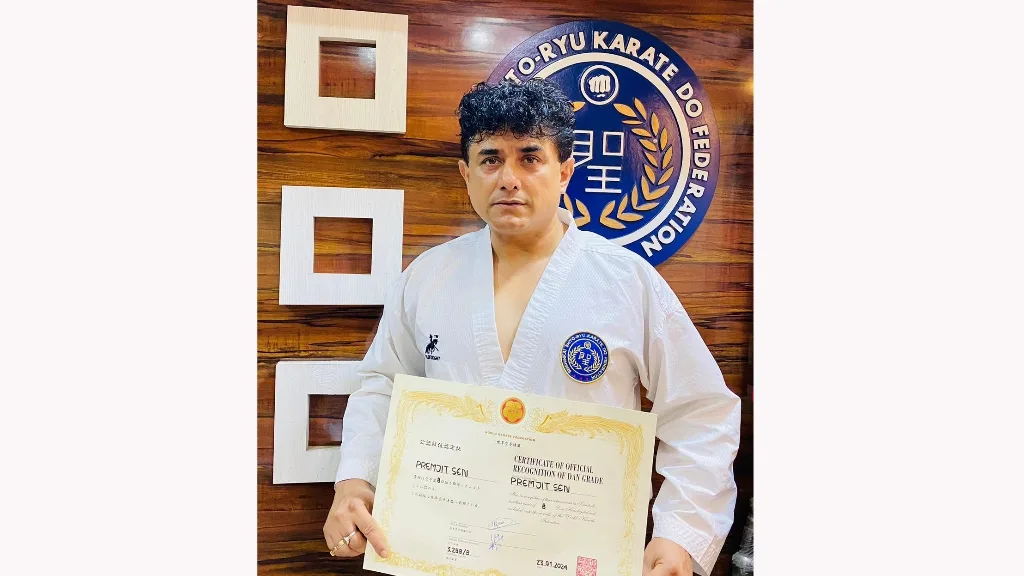 Pioneering Achievement: First Bengali, Hanshi Premjit sen Recognized by World Karate Federation