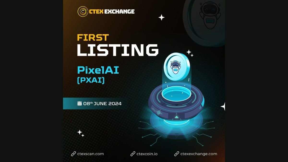 Ctex exchange is scheduled to list PXAI coin and will open spot trading for the PXAI/CTEX trading pair on June 8, 2024