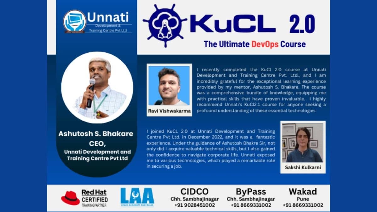 KuCL 2.0 Course: Shaping the Future of DevOps; Over 19 students from KuCL have been placed so far