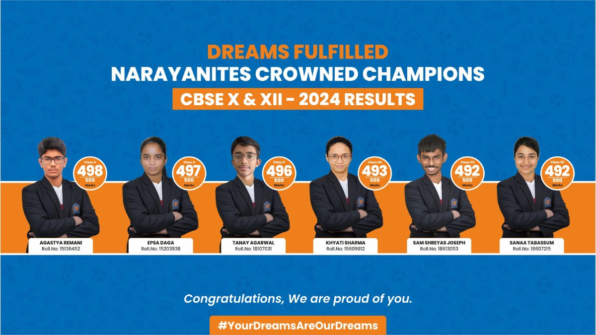 Narayana Fulfils Dreams: Celebrating Outstanding Results in 10th and 12th CBSE Board Exams