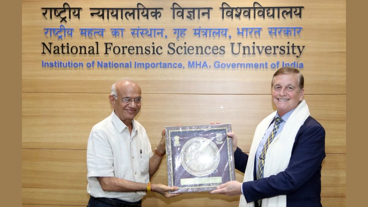 To foster the forensic capabilities globally NFSU and FIU will establish a Forensic Study Centre, Says Dr. J.M. Vyas