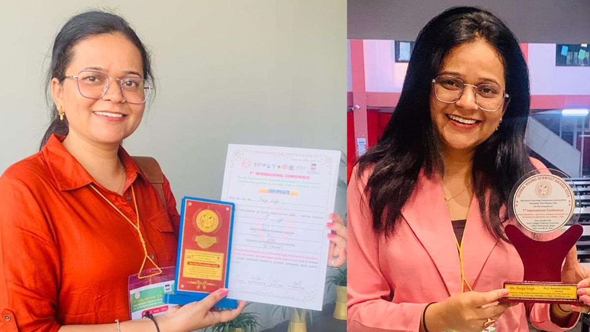 Farmer’s daughter Dr. Pooja Singh receives Global Young Scientist Award for her work on creating tiles from factory ash