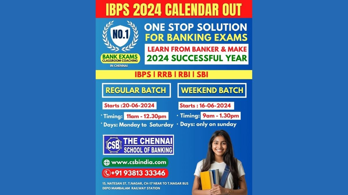 Why Choose The Chennai School of Banking for Your 2024 Exam Preparation?