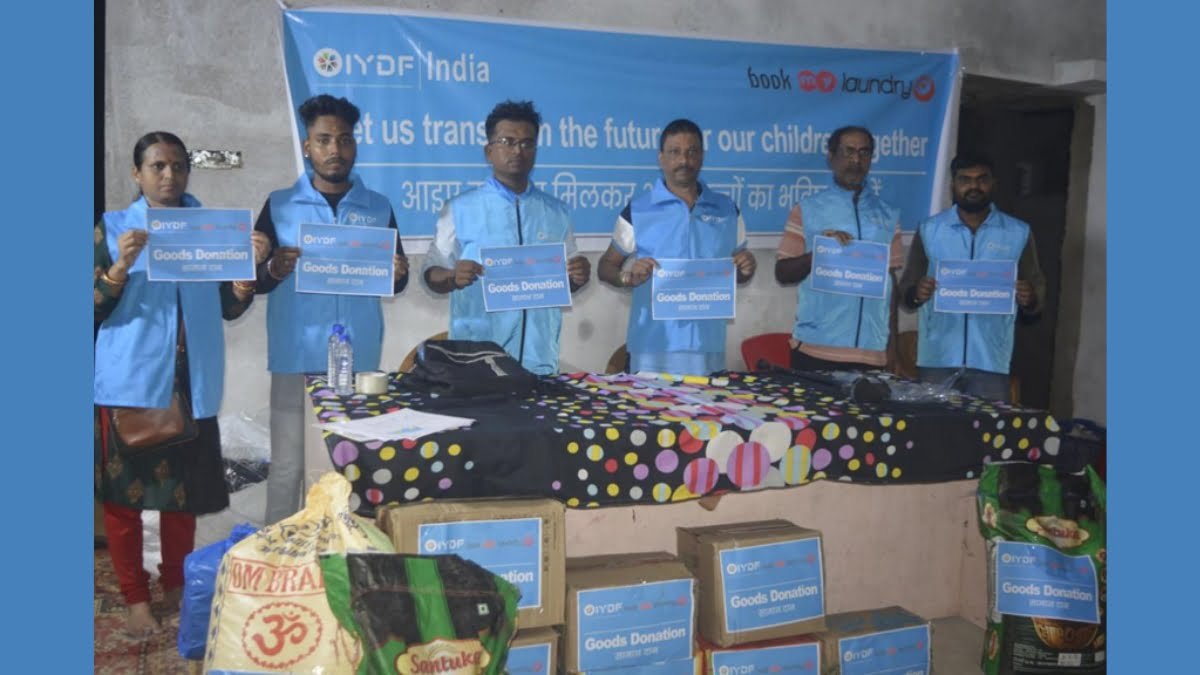 IYDF and Bookmylaundry Join Forces to Ignite Hope for Underprivileged Children