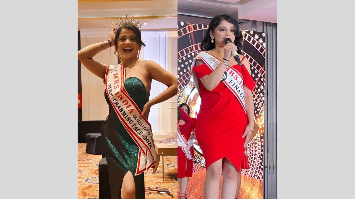 Sanchita Verma won the of Mrs. Charming Face at Mrs. India Queen of Substance 2024