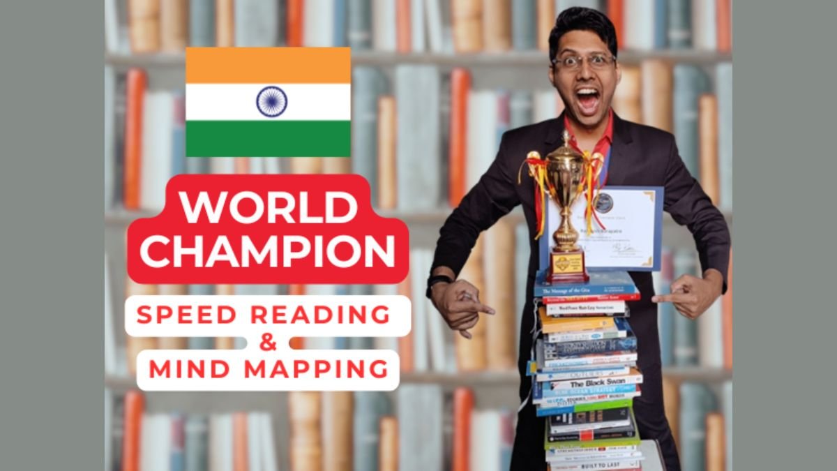 India’s Rajneesh Barapatre Makes History, Wins World Championship in Speed Reading & Mind Mapping