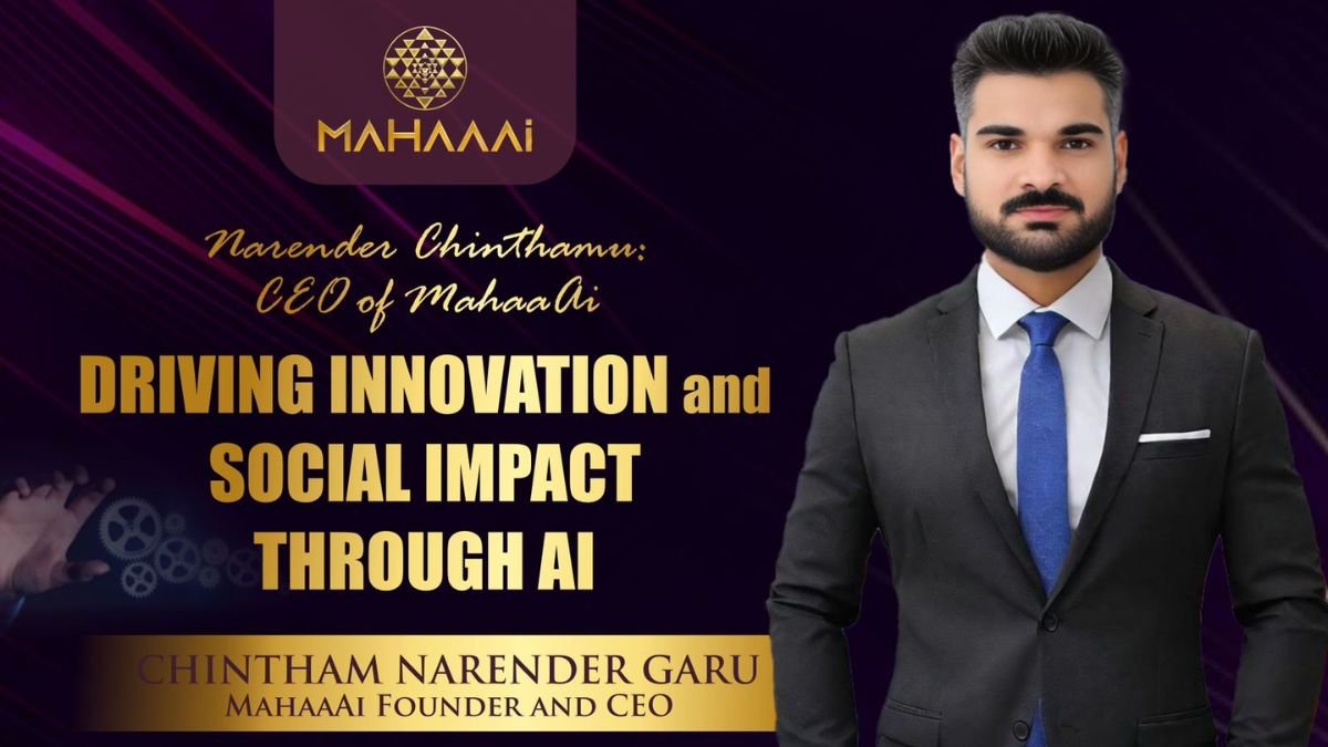 Narender Chinthamu: Founder And CEO of MahaaAi Driving Innovation and Social Impact Through AI