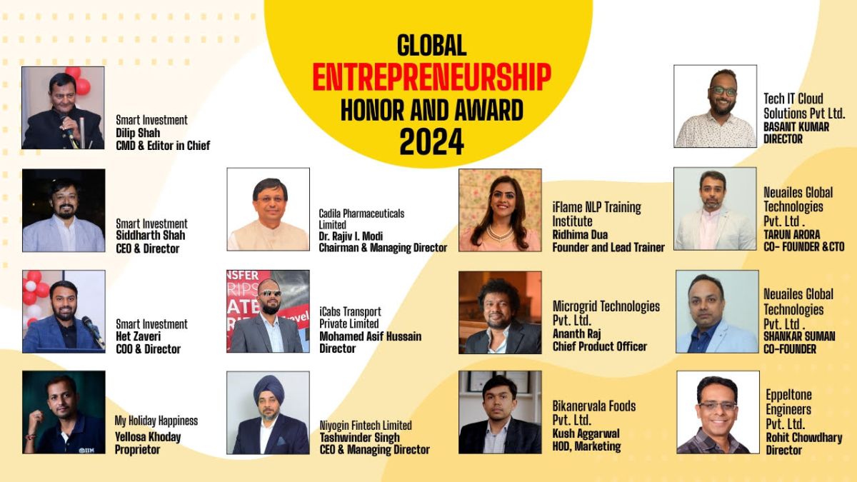 The “Global Entrepreneurship Honor and Award 2024” by the Corporate Connect