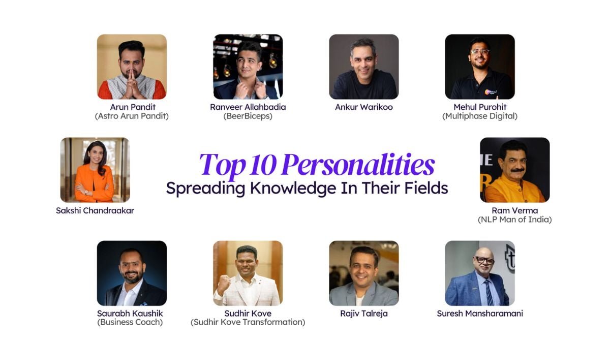 Top 10 Personalities Spreading Knowledge in Their Fields and Helping Millions Learn