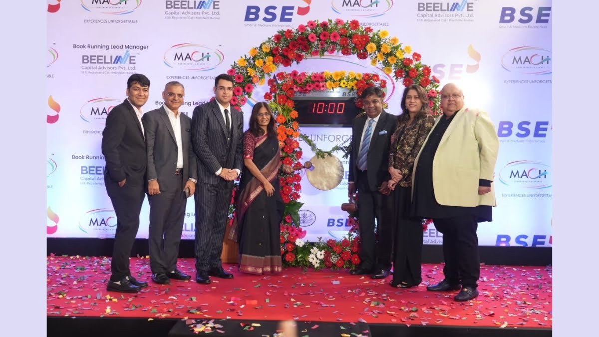 Mach Conferences and Events Limited Shares Debut with 33% Gain on BSE SME