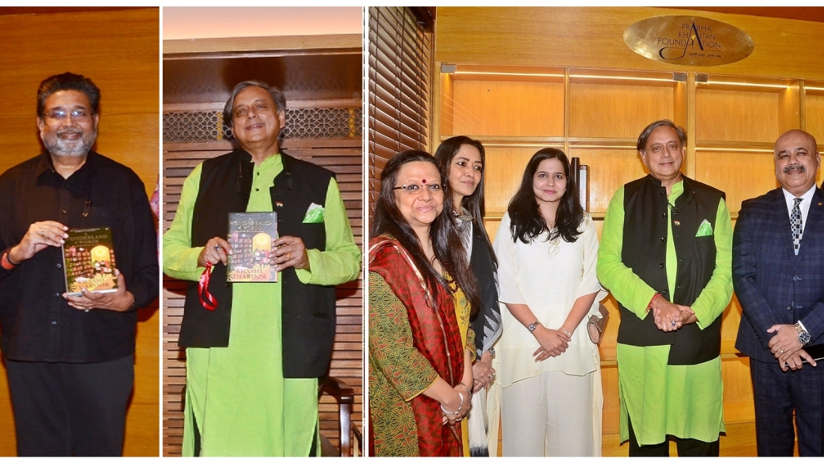 Shashi Tharoor unveils Prabha Khaitan Foundation’s book rack in Kolkata; releases his latest book