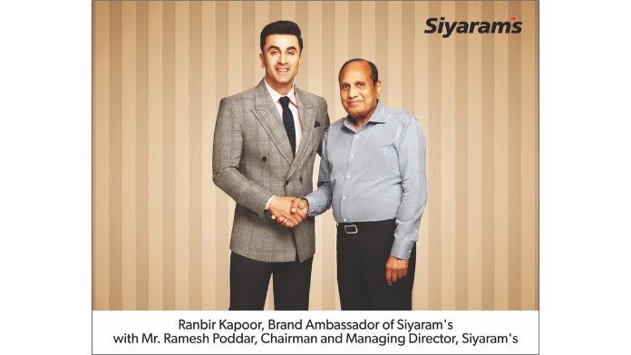 Siyaram’s Announces Superstar Ranbir Kapoor as its New Brand Ambassador