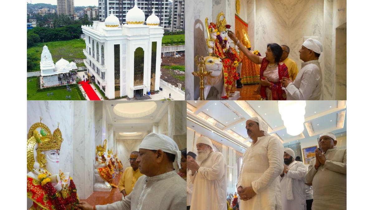 The magnificent temple gurudwara and satsang hall established by Shri Mahesh Agarwal ji