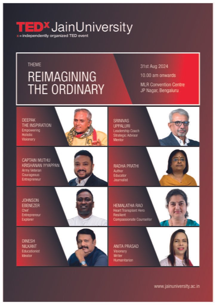 Unveiling the Extraordinary: TEDxJainUniversity 4th Edition to Explore “Reimagining the Ordinary”