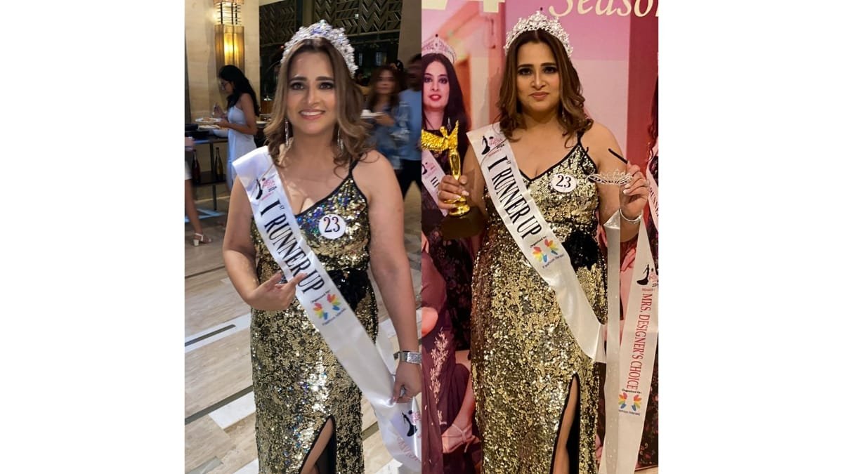 Cheena Maggo Won The Title Of First Runner-up at Mrs. India Asia 2024 Beauty Pageant