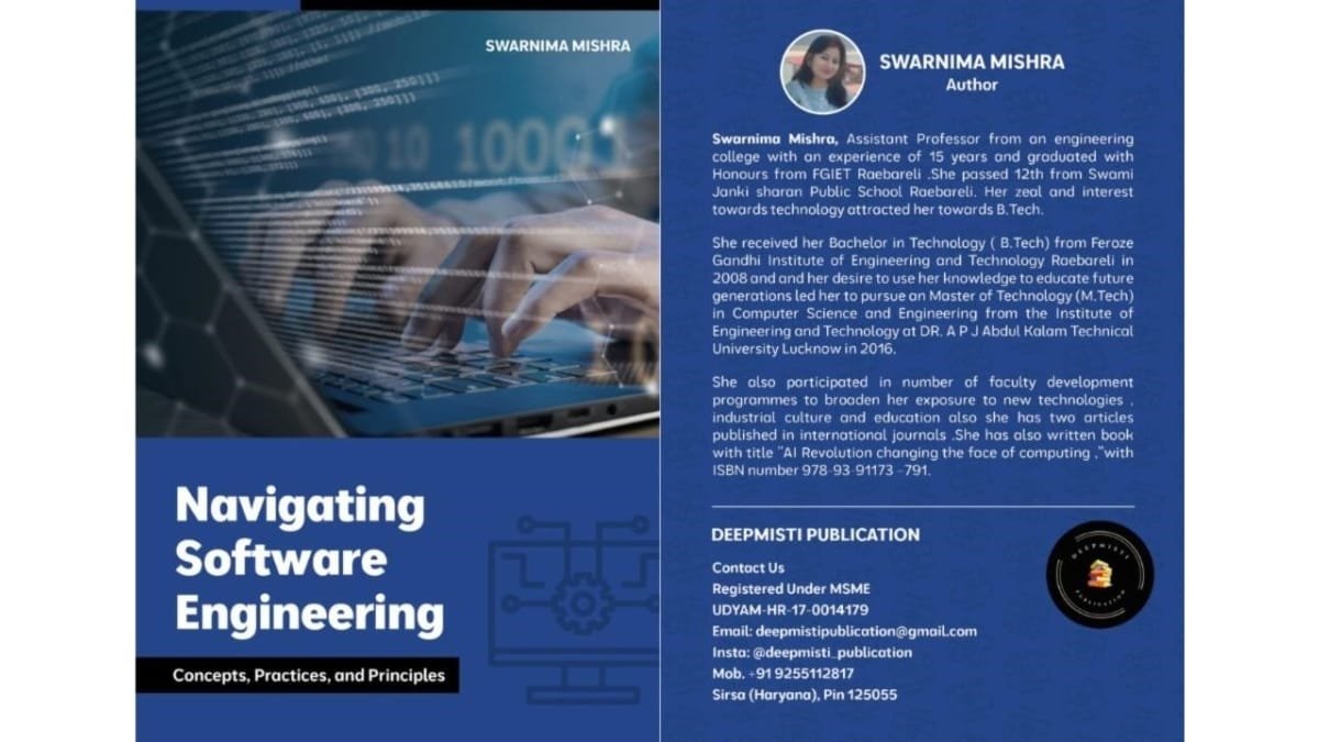 Navigating Software Engineering- A New Book written by Swarnima Mishra