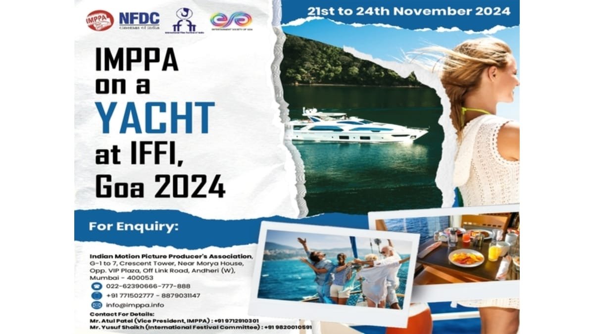 IMPPA Launches Yacht Pavilion at IFFI 2024 for Industry Collaboration on Goa’s Mandovi River