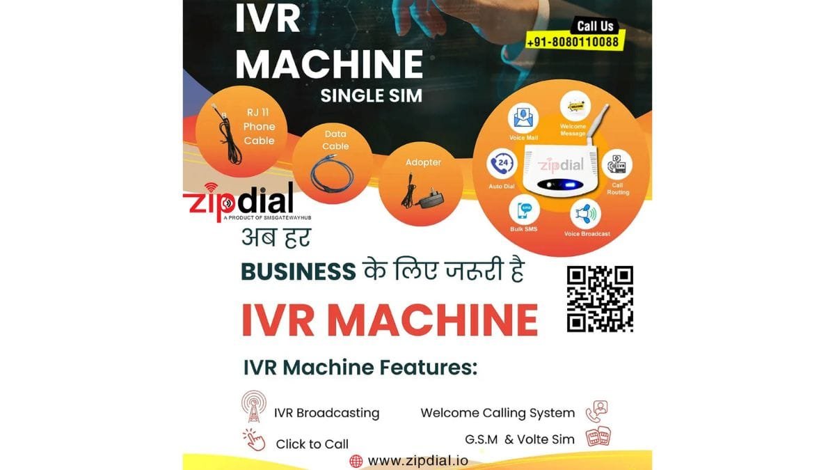 India 1st GSM Base IVR and voice broadcasting machine – Zipdial