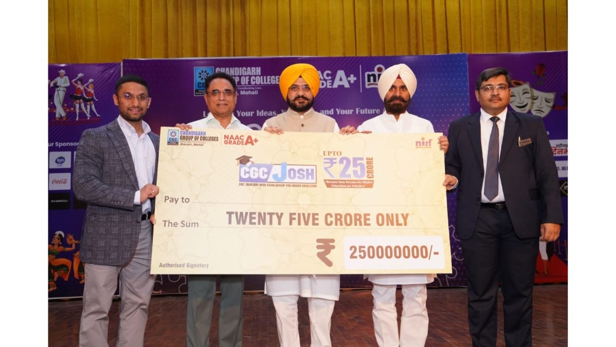 CGC Mohali Launches Rs. 25 Cr CGC Josh Scholarship 2025-26 Led by Chairman Rashpal Singh Dhaliwal