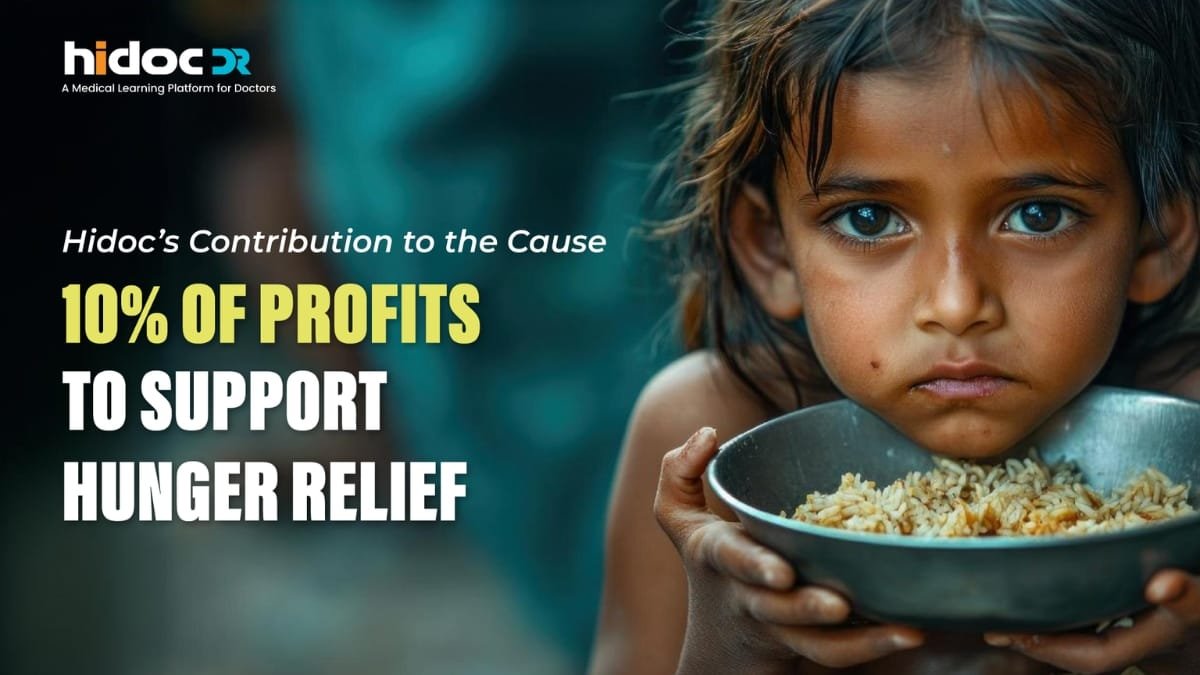 Hidoc’s Contribution to the Cause: 10% of Profits to Support Hunger Relief