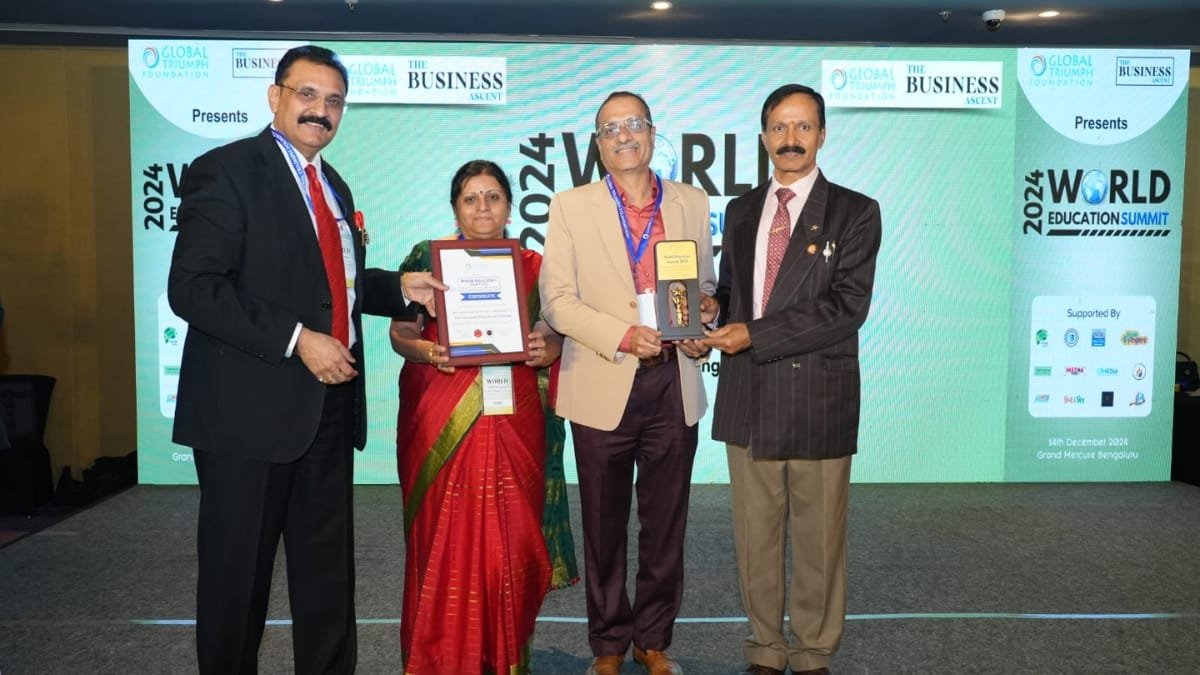 SSVM Recognized as Bangalore’s Best Legacy School 2024