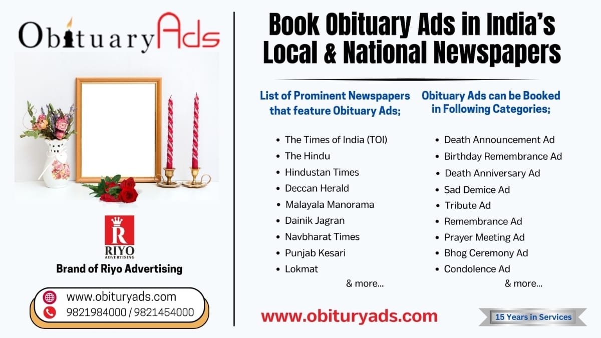 Obituryads.com : Supporting Families Through Affordable and Compassionate Obituary Ad Services