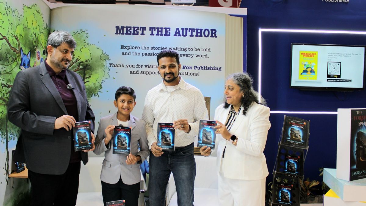 Mini Book Launch of The Forbidden Spellbook by Jagrav Senthil at the World Delhi Book Fair 2025