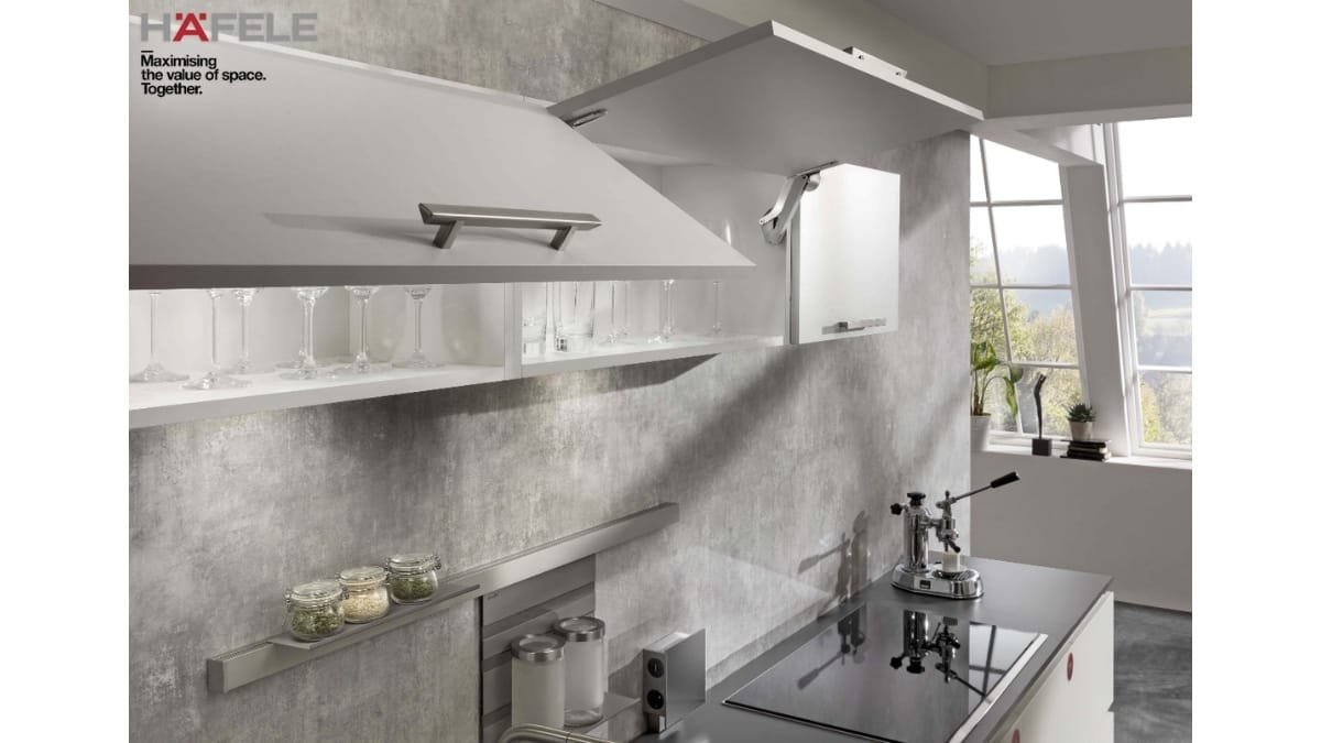 Free Space Cabinet Lift-Up System by Hafele