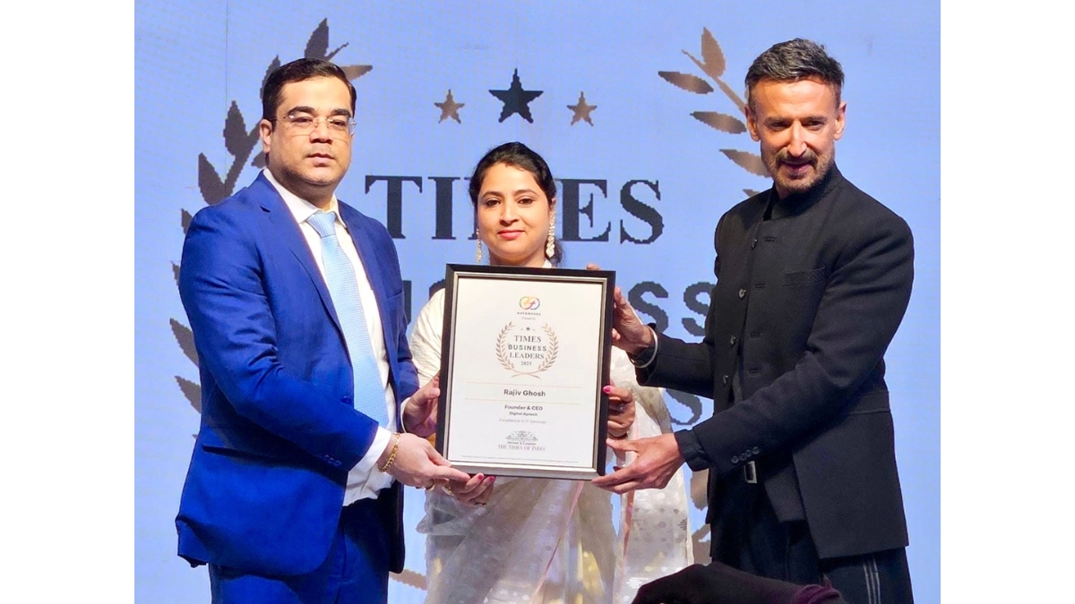 Digital Aptech CEO Rajiv Ghosh Awarded Times Business Leaders Award 2025