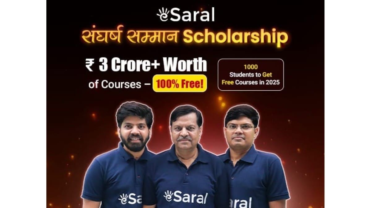 eSaral Launches Rs 3 Crore Sangharsh Samman Scholarship 2025 to Support 1,000 Deserving Students