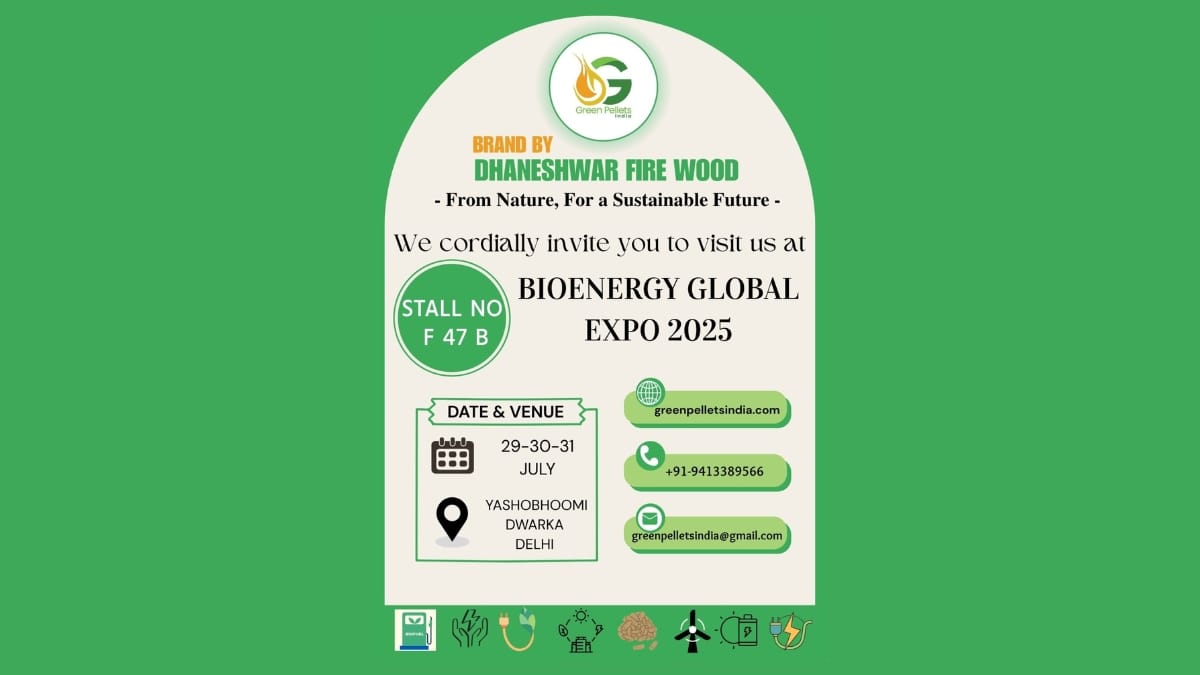 Green Pellets India to Showcase Sustainable Fuel Innovations at Bioenergy Global Expo 2025