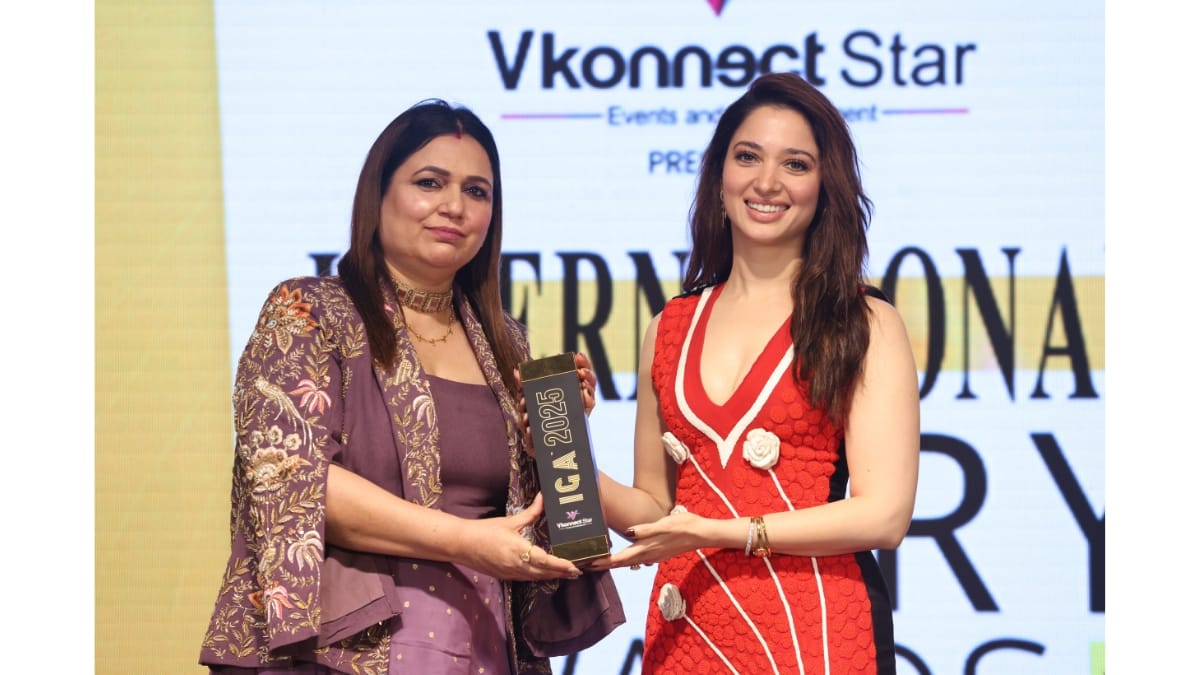 Manpreet Kaur Honoured at the International Glory Awards 2025 in Mumbai by Tamannaah Bhatia as ‘Most Popular Spiritual Influencer & Philanthropist of the Year’