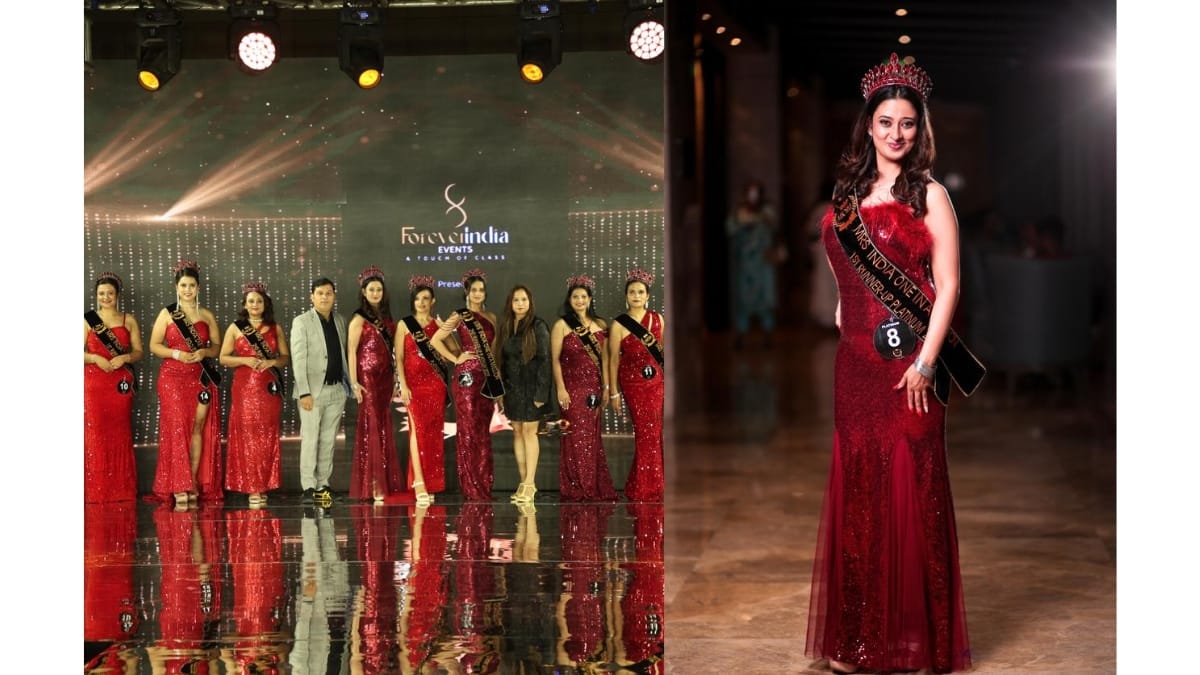 Mrs India One in a Million 2025, Season -5 winner Meghana Venkatesh Crowned 1st Runner‑Up