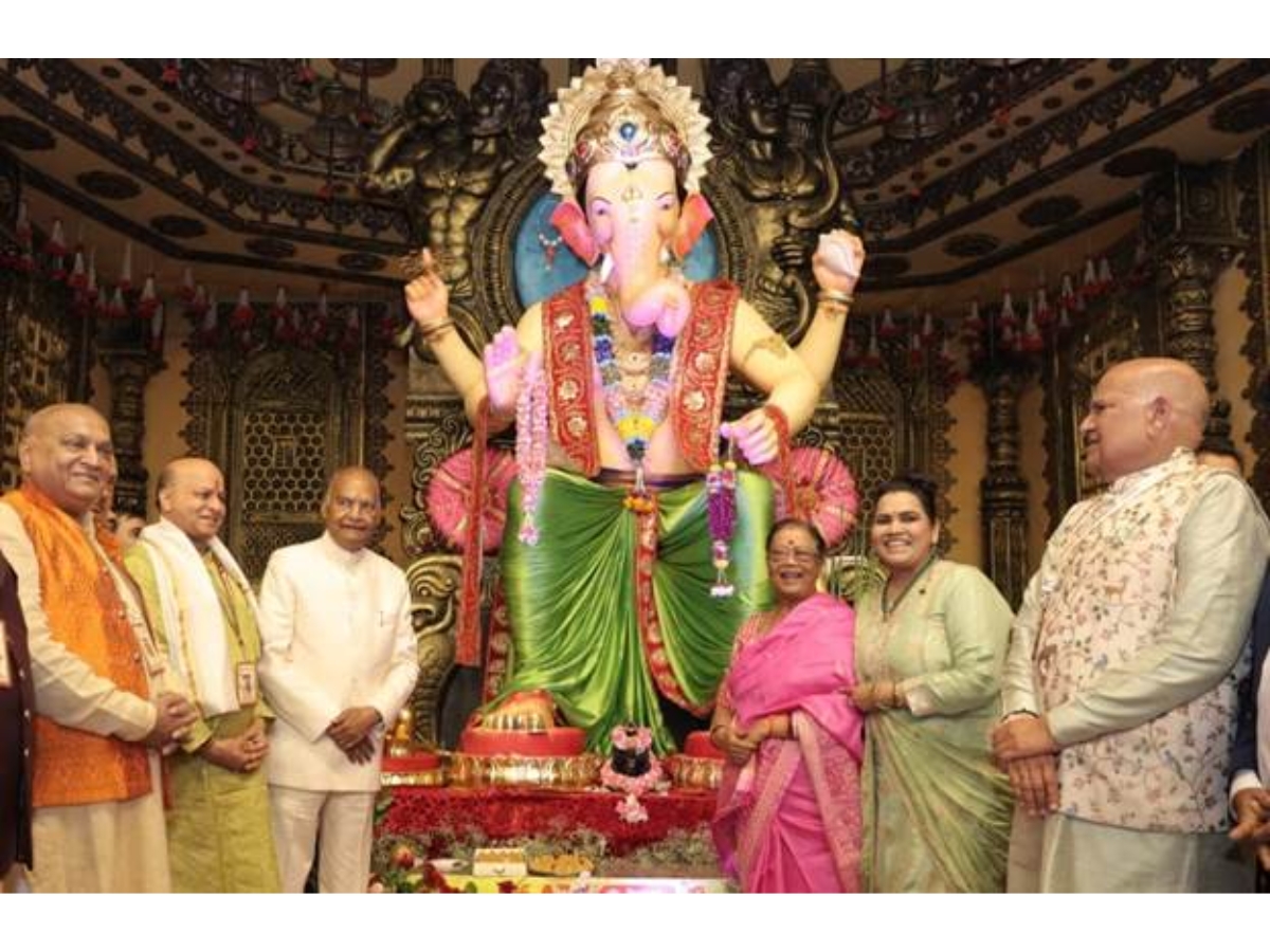 Grand Inauguration of ‘Lal Bagh Ka Raja’ Ganpati Festival in Delhi by Former President Ram Nath Kovind