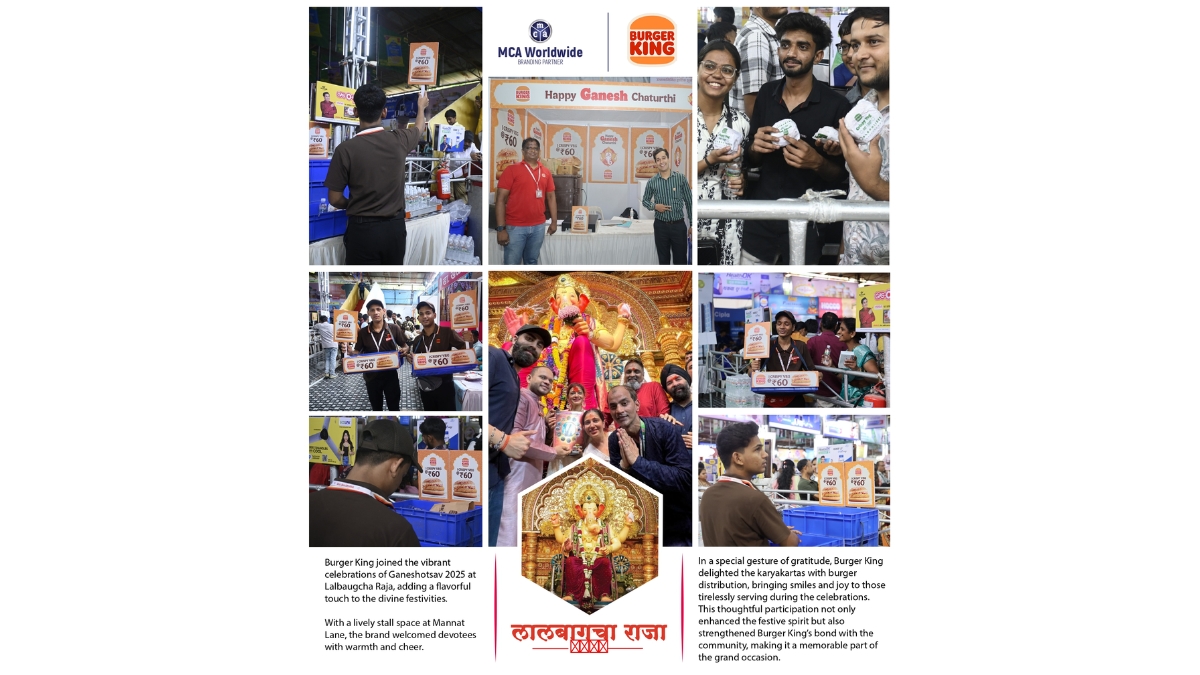 Burger King Serves Wholesome Joy at Lalbaugcha Raja Ganeshotsav 2025