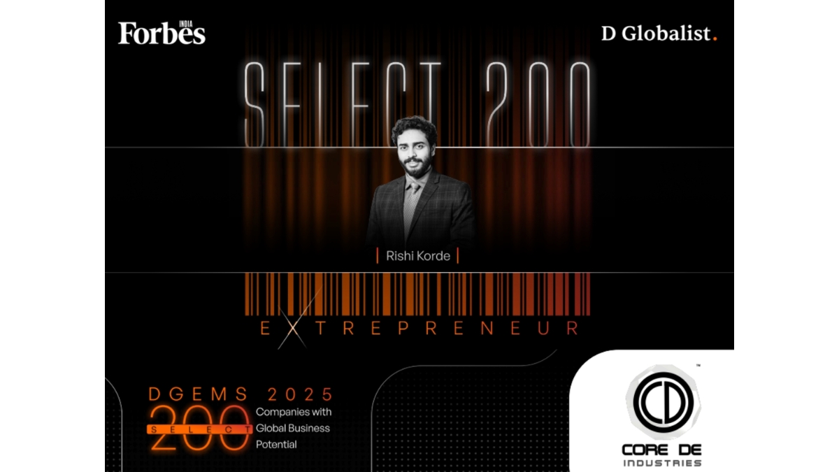 Core De Industries Named to Forbes India DGEMS 2025, Elevating Global F&B Contract Manufacturing